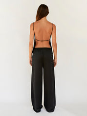St. Agni | Square Neck Top in Black | The UNDONE