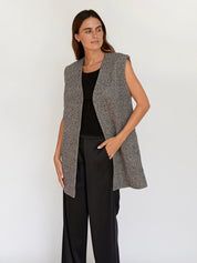 St. Agni | Twill Vest in Ink Twirl | The UNDONE