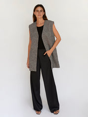 St. Agni | Twill Vest in Ink Twirl | The UNDONE