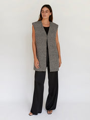 St. Agni | Twill Vest in Ink Twirl | The UNDONE