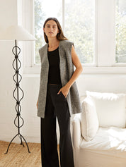 St. Agni | Twill Vest in Ink Twirl | The UNDONE