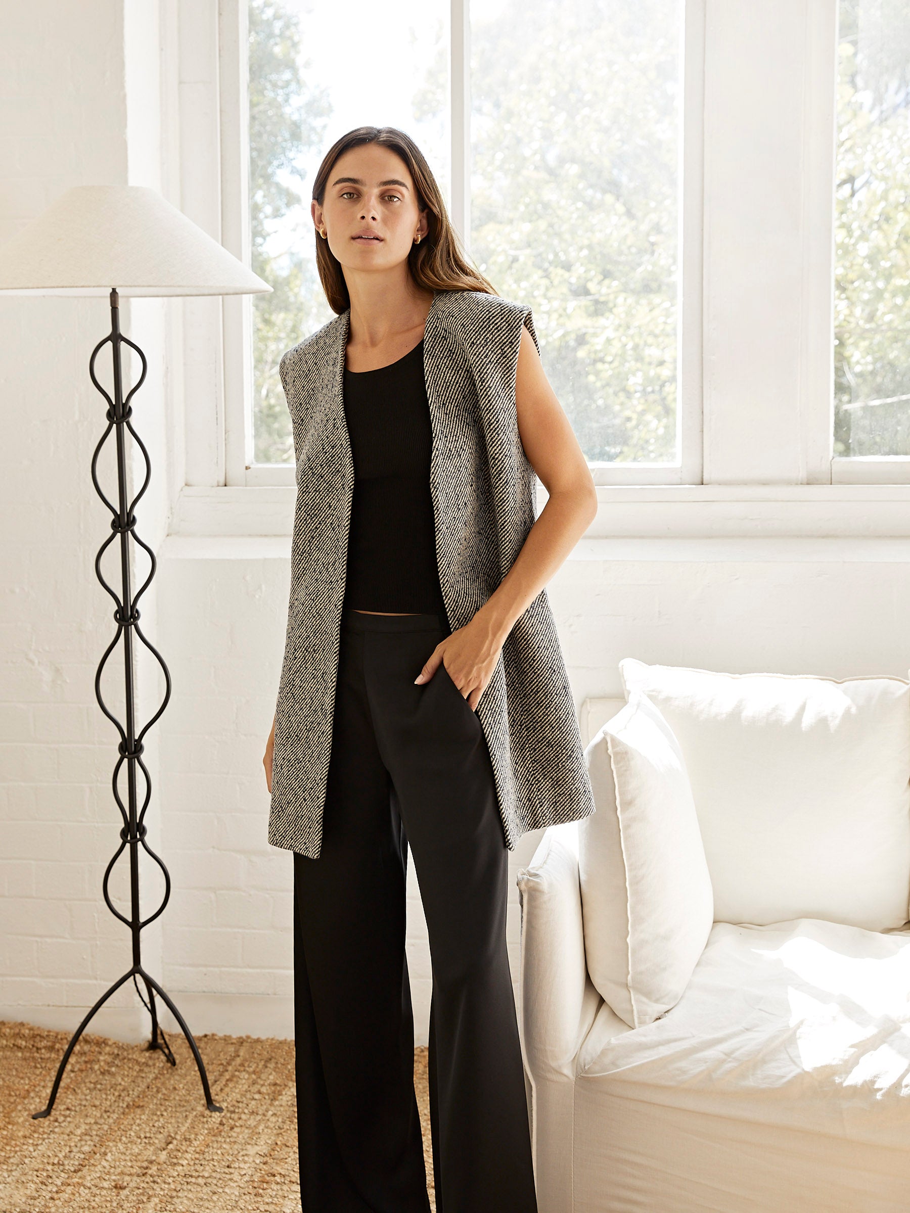 St. Agni | Twill Vest in Ink Twirl | The UNDONE