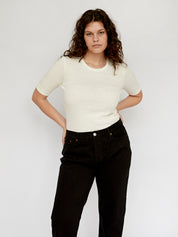 St. Agni | 70s Tee in White | The UNDONE