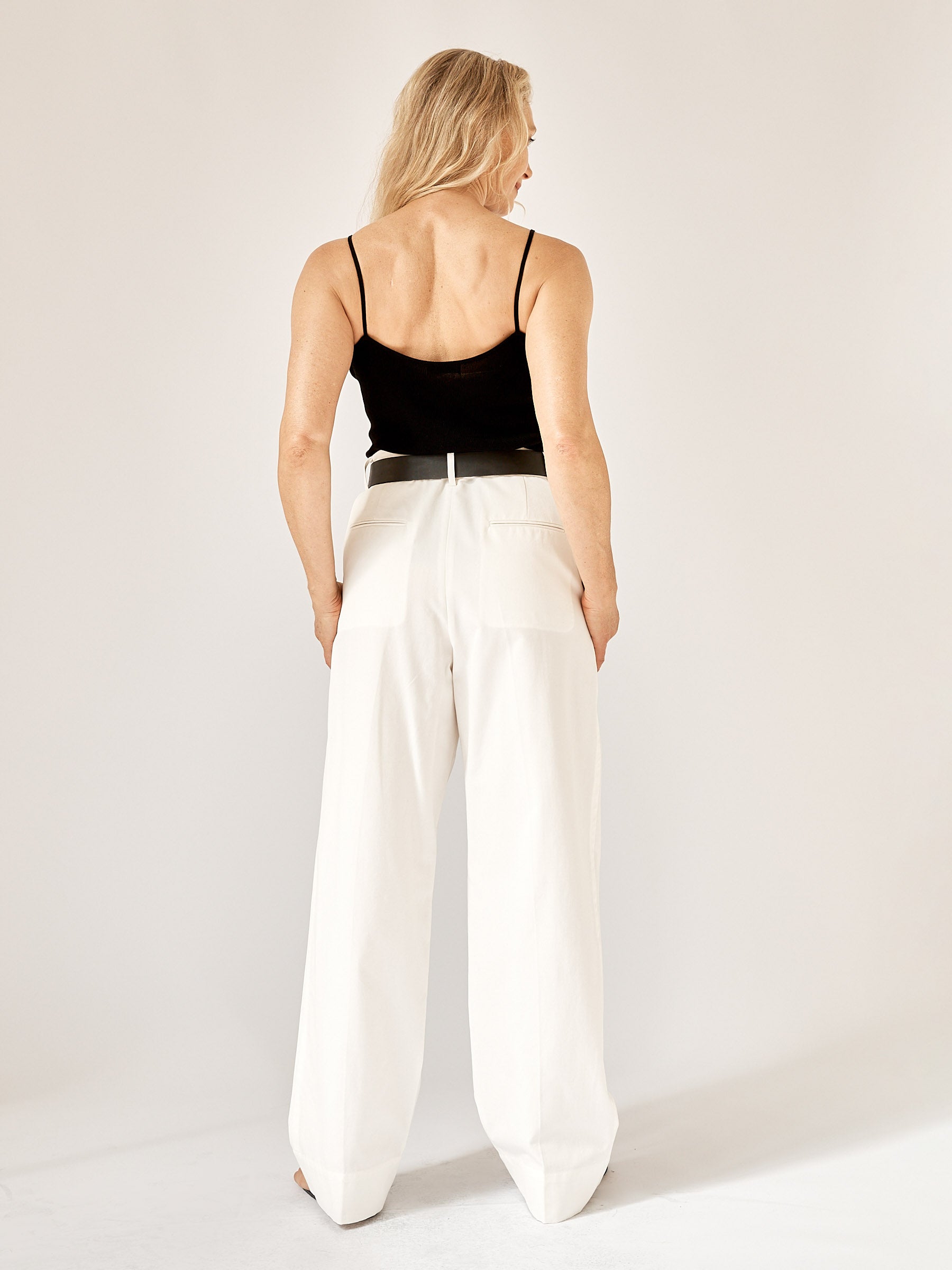 St. Agni | 90s Knit Slip Cami in Black | The UNDONE
