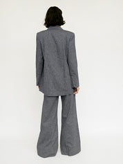 St. Agni | Navy Marle Anna Oversized Blazer | The UNDONE
