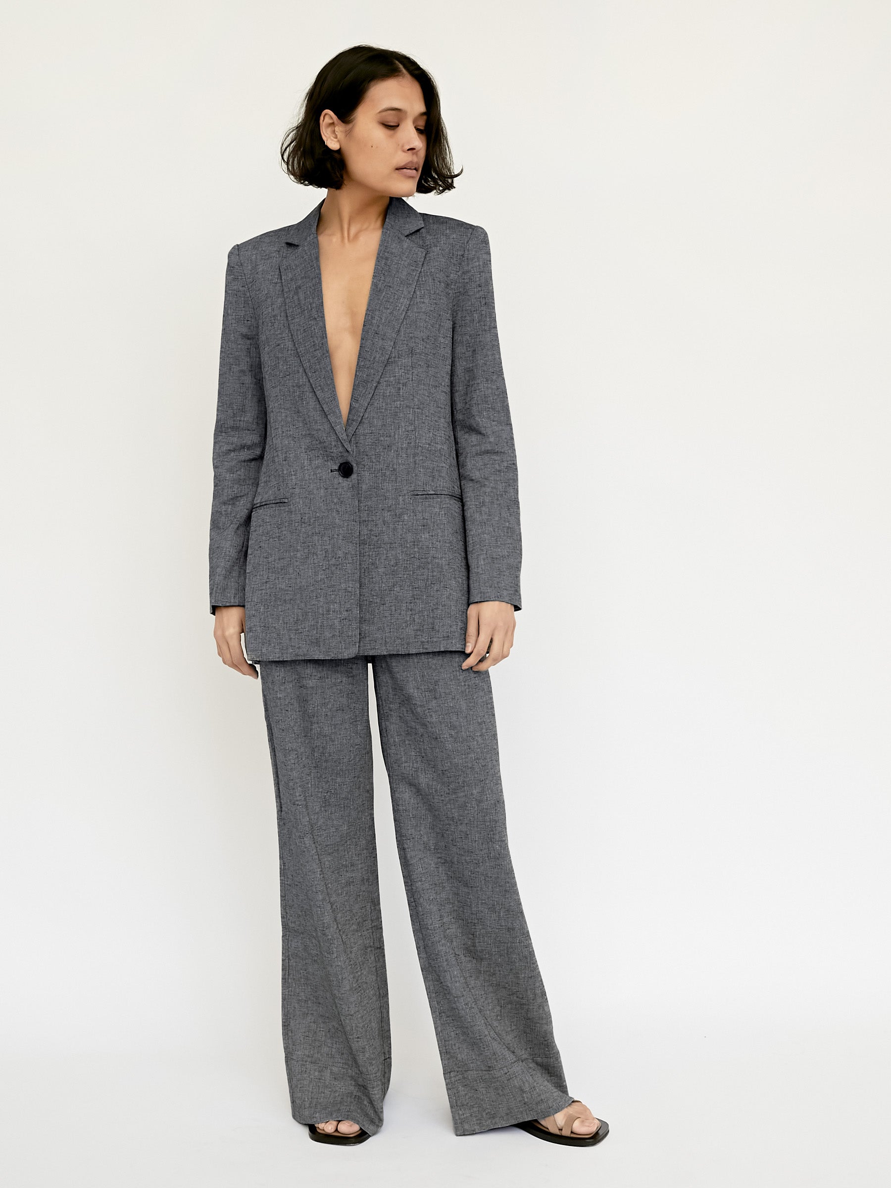 St. Agni | Navy Marle Anna Oversized Blazer | The UNDONE