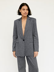 St. Agni | Navy Marle Anna Oversized Blazer | The UNDONE