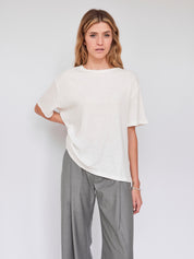 St. Agni | Basic Jersey Masaki Tee in White | The UNDONE