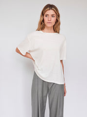 St. Agni | Basic Jersey Masaki Tee in White | The UNDONE