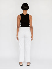 St. Agni | Crew Neck Knit Tank in Black | The UNDONE
