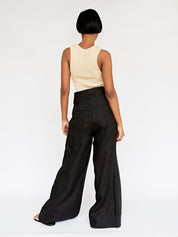 St. Agni | Crew Neck Knit Tank in Ecru | The UNDONE