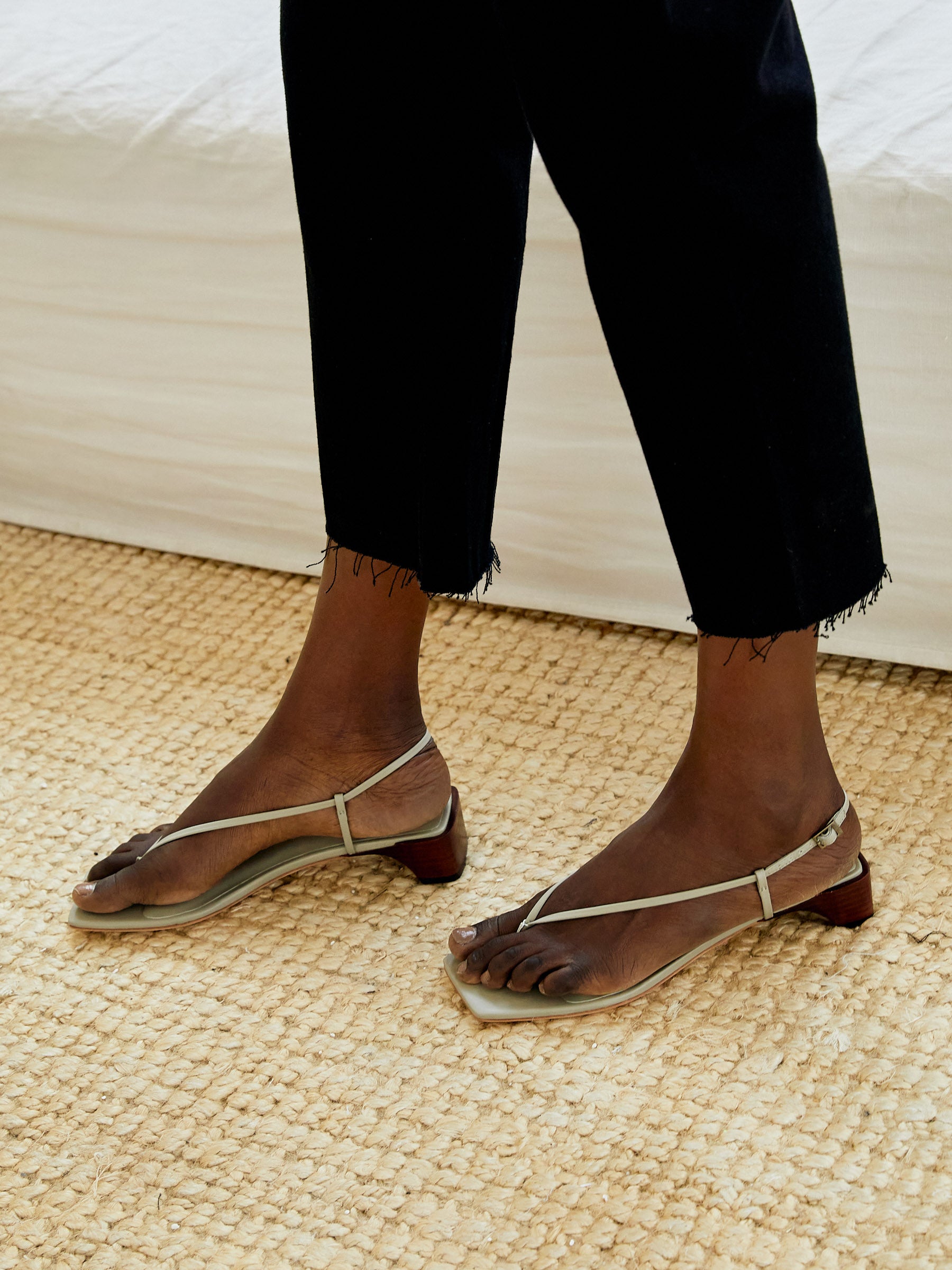 St. Agni | Kyu Heels in Lotus Green | The UNDONE