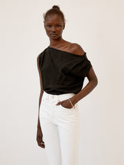 St. Agni | Yeva Top in Black | The UNDONE