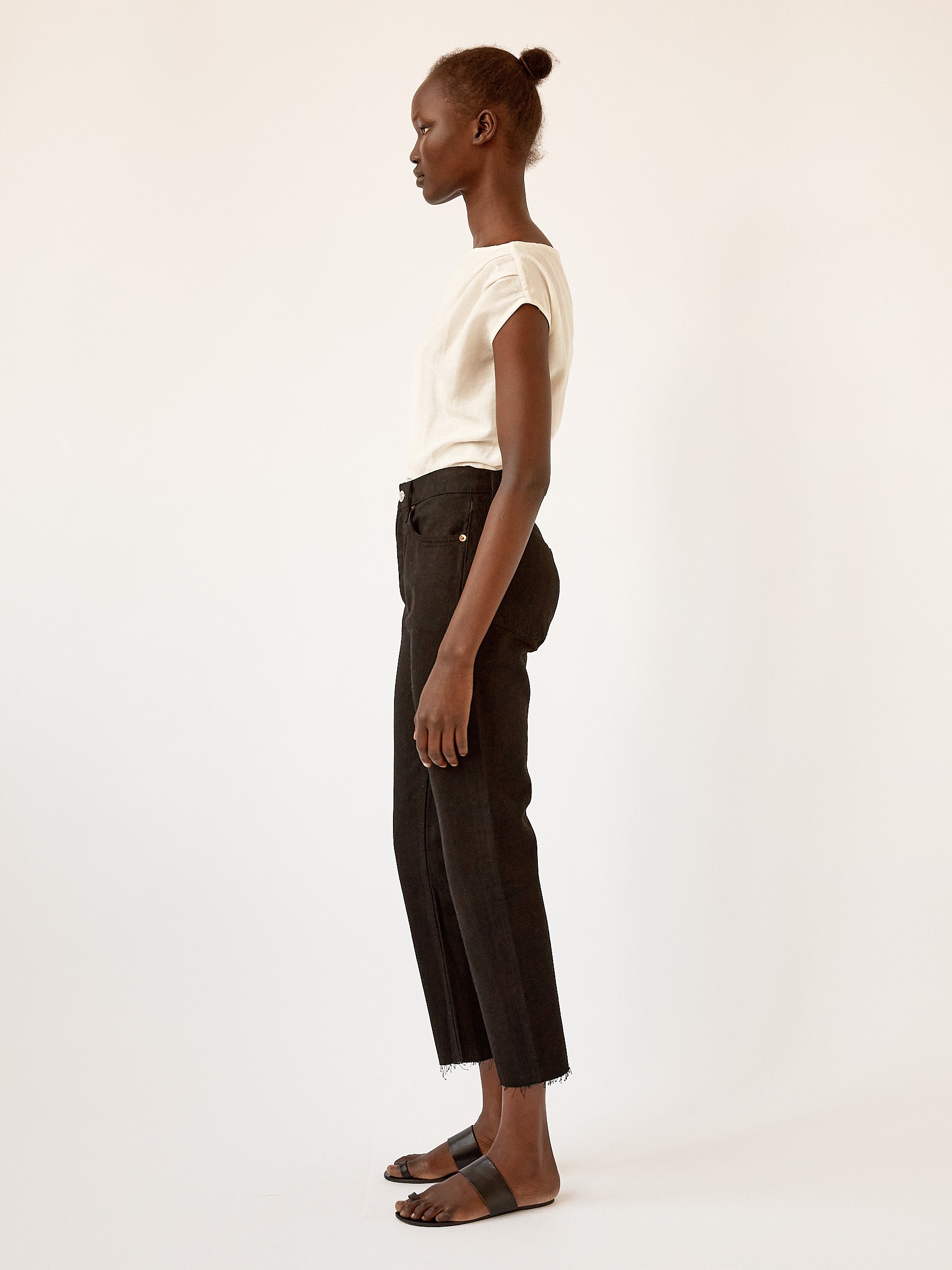 St. Agni | Yeva Top in Ivory | The UNDONE