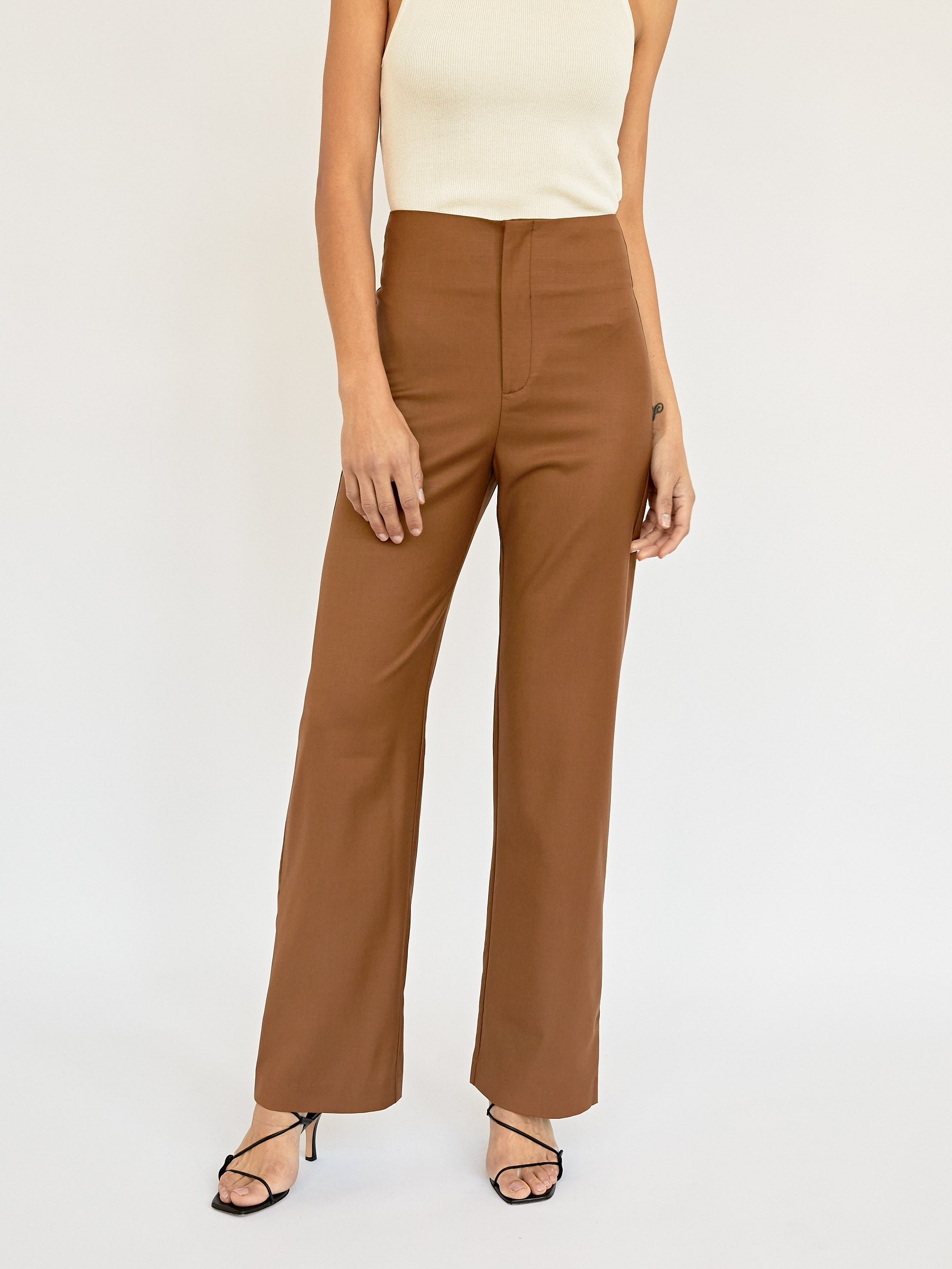 Wynn Hamlyn | Cigar Ally High Waisted Trouser | The UNDONE