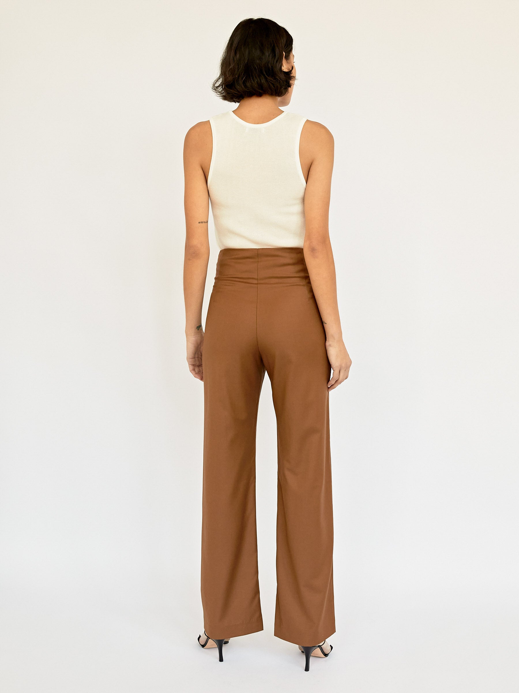 Wynn Hamlyn | Cigar Ally High Waisted Trouser | The UNDONE