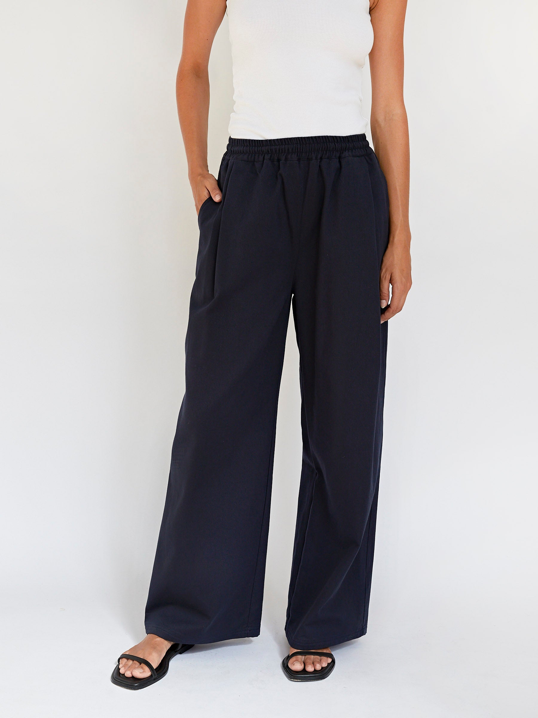Wynn Hamlyn | Boof Pants in Navy | The UNDONE