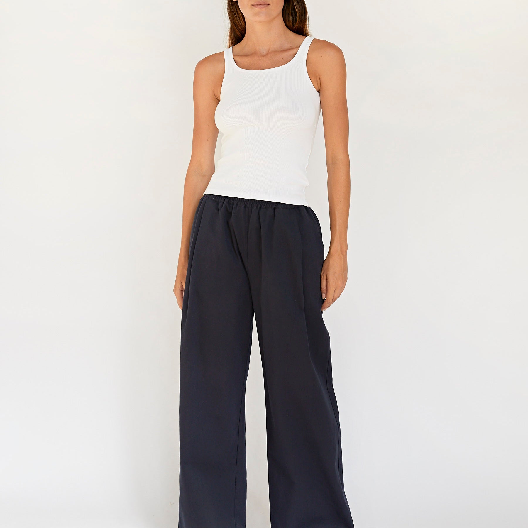 Wynn Hamlyn | Boof Pants in Navy | The UNDONE