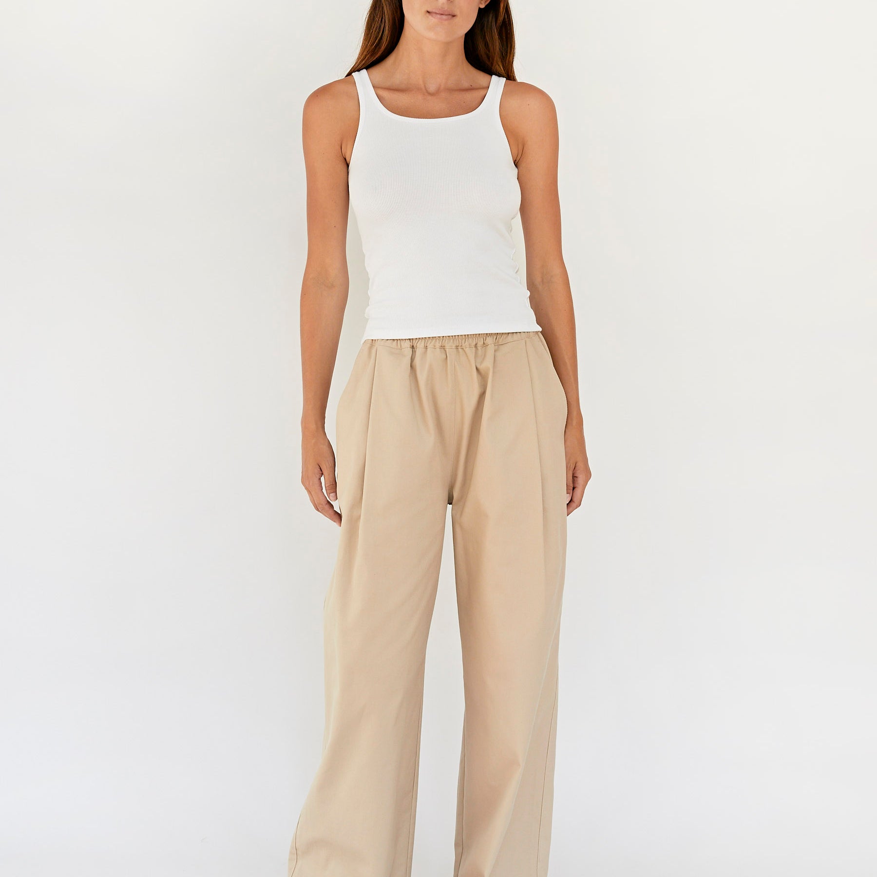 Wynn Hamlyn | Boof Pants in Tan | The UNDONE