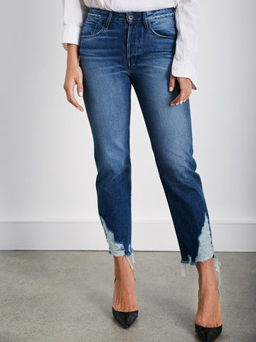 3x1 Higher Ground Boyfriend Crop in Indigo The UNDONE by 3X1