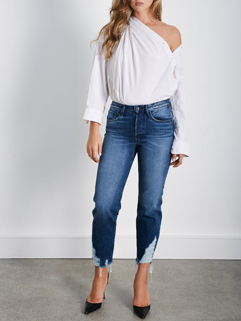 3x1 Higher Ground Boyfriend Crop in Indigo The UNDONE by 3X1