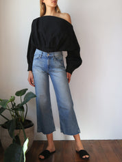 CHRISTOPHER ESBER | Reed Starr Multi Tuck Top in Black | The UNDONE