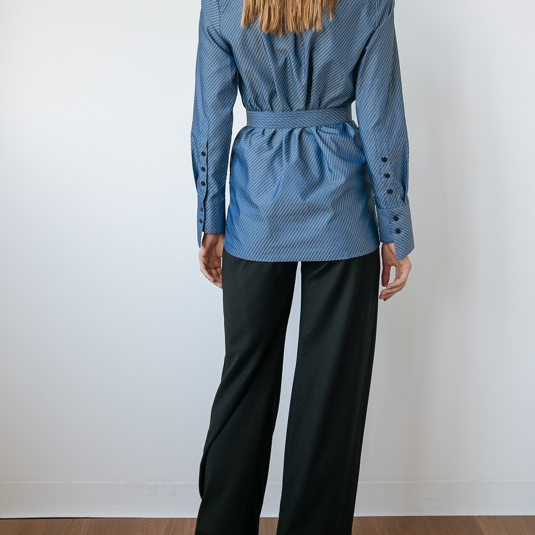 STRATEAS CARLUCCI | Bound Shirt in Blue Stripe | The UNDONE
